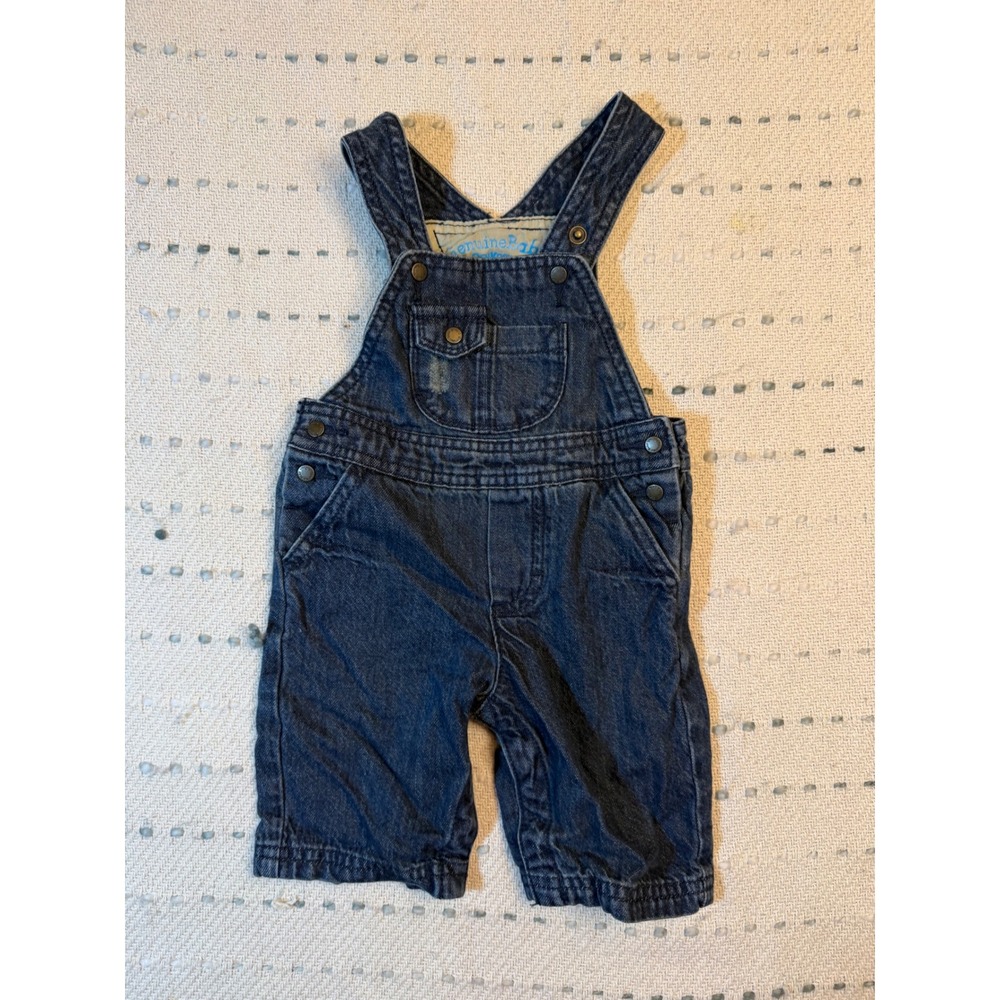 Genuine Baby OshKosh B'gosh Dark Wash Denim Overalls 3M
